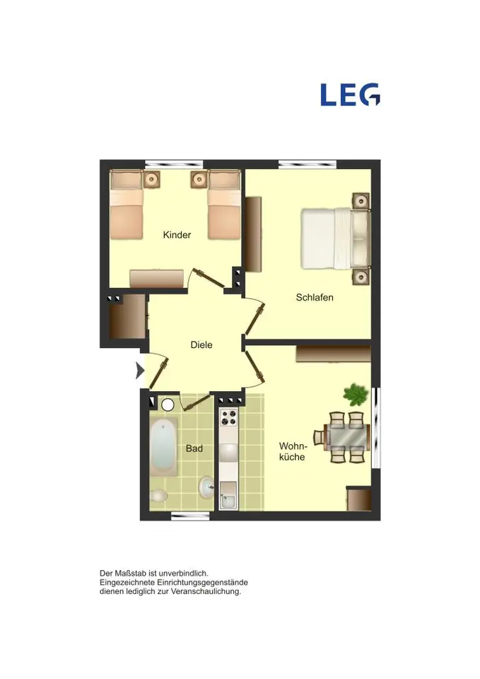 2 Zimmer Wohnung mit 54 m² in Aachen – Bild 8