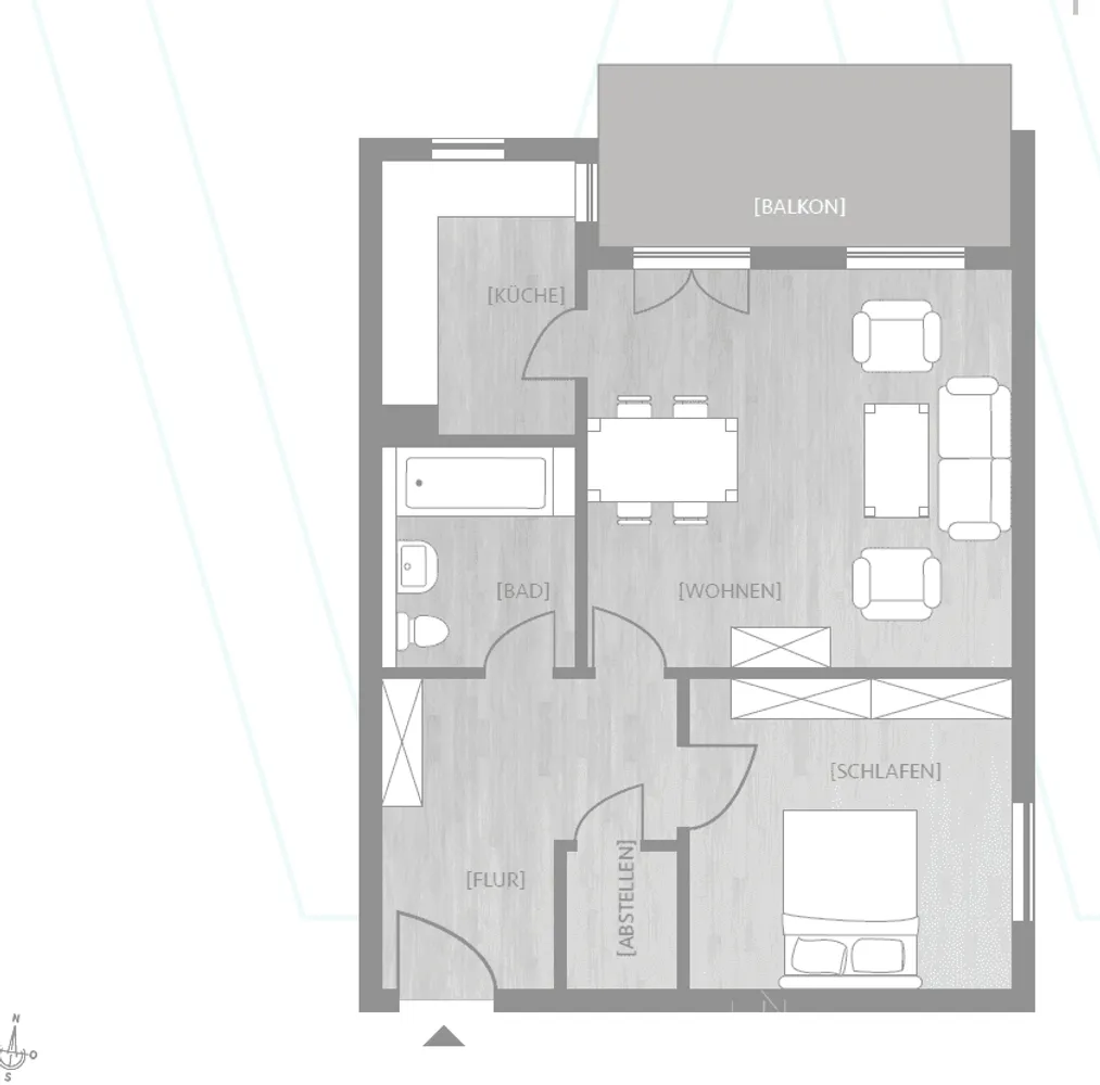 2 Zimmer Wohnung mit 57 m² in Halle (Saale) – Bild 11