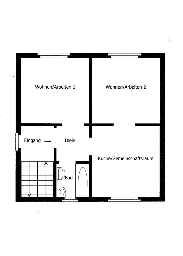3 Zimmer Wohnung mit 60 m² in Dortmund – Bild 2