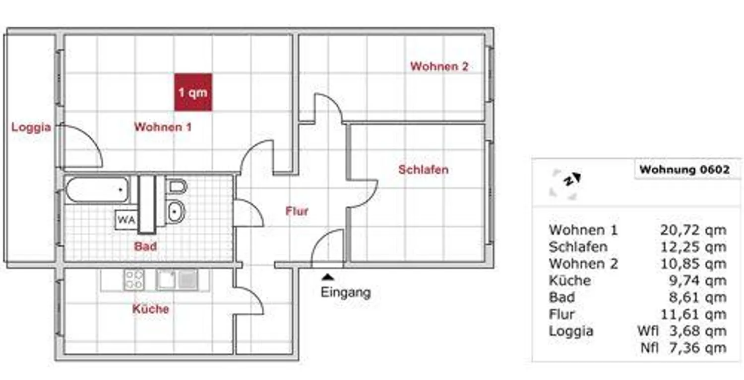 3 Zimmer Wohnung mit 77 m² in Dresden – Bild 2