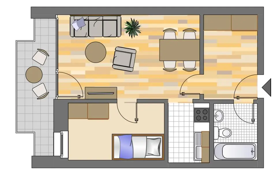 2 Zimmer Wohnung mit 42 m² in Düsseldorf – Bild 5