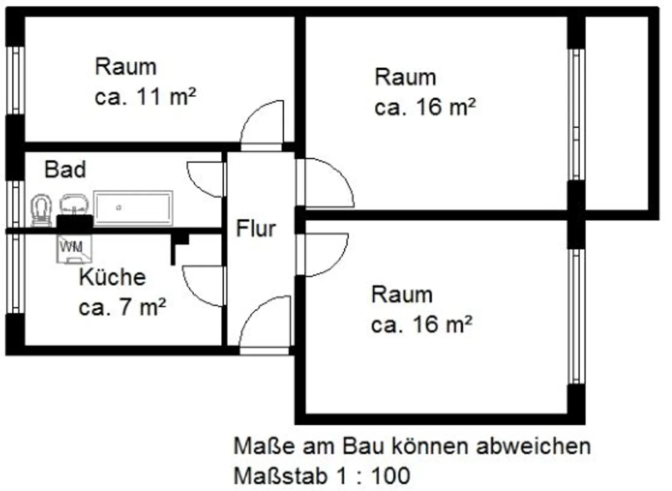 3 Zimmer Wohnung mit 61 m² in Halle (Saale) – Bild 4