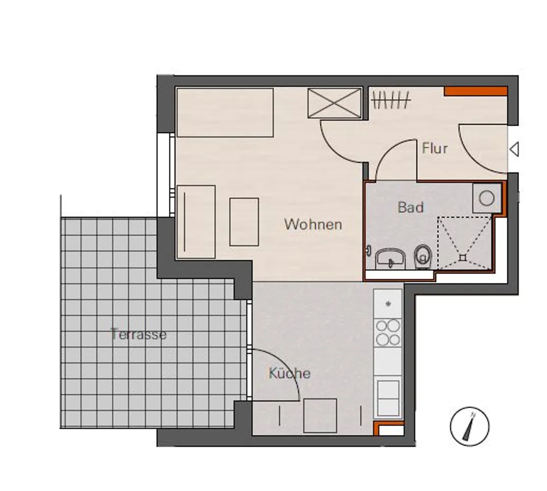 1 Zimmer Wohnung mit 42 m² in Nürnberg – Bild 10