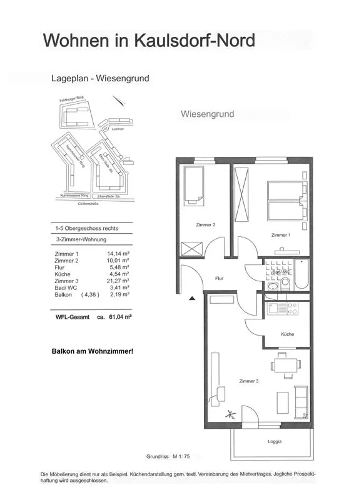 3 Zimmer Wohnung mit 61 m² in Berlin – Bild 7
