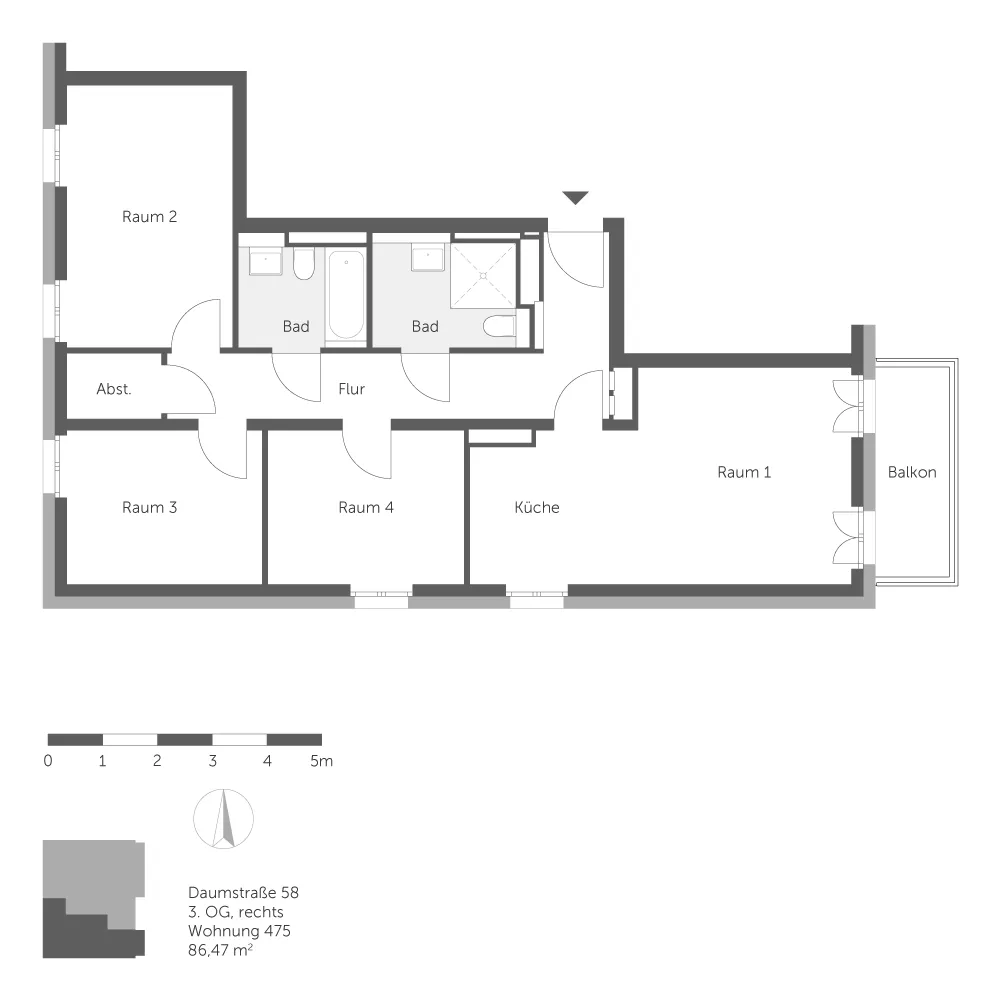 4 Zimmer Wohnung mit 86 m² in Berlin – Bild 12