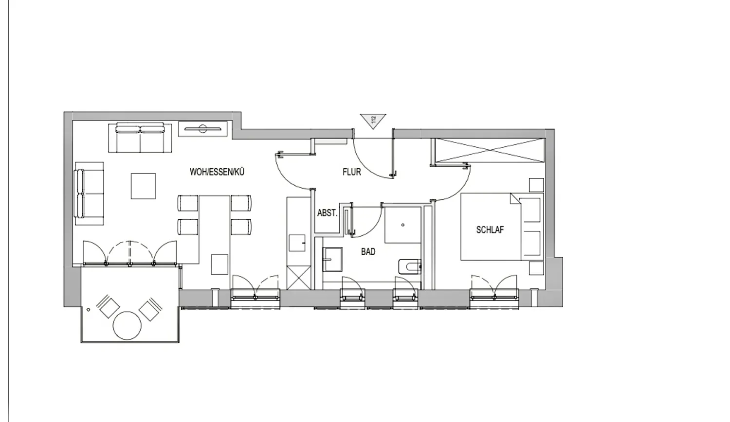 2 room apartment with 45 m² in Munich – Photo 2
