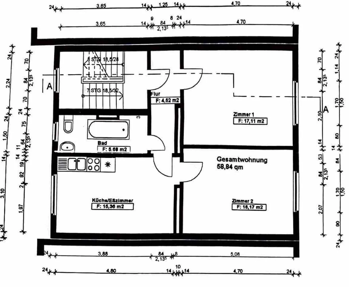 2 Zimmer Wohnung mit 59 m² in Aachen – Bild 7