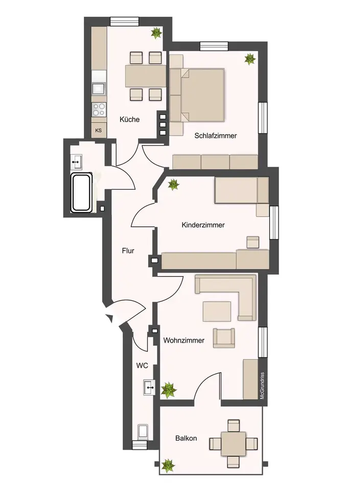3 Zimmer Wohnung mit 85 m² in Dresden – Bild 6