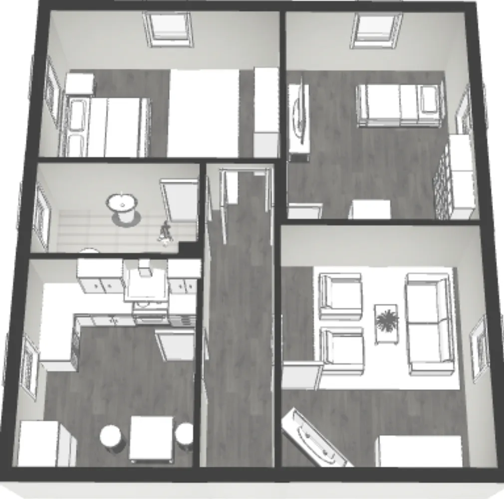 3 Zimmer Wohnung mit 64 m² in Regensburg – Bild 3