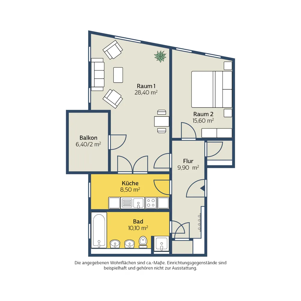 2 Zimmer Wohnung mit 77 m² in Leipzig – Bild 9