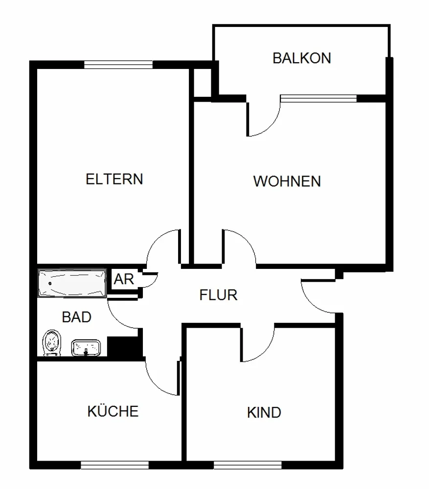 4 Zimmer Wohnung mit 61 m² in Dortmund – Bild 5