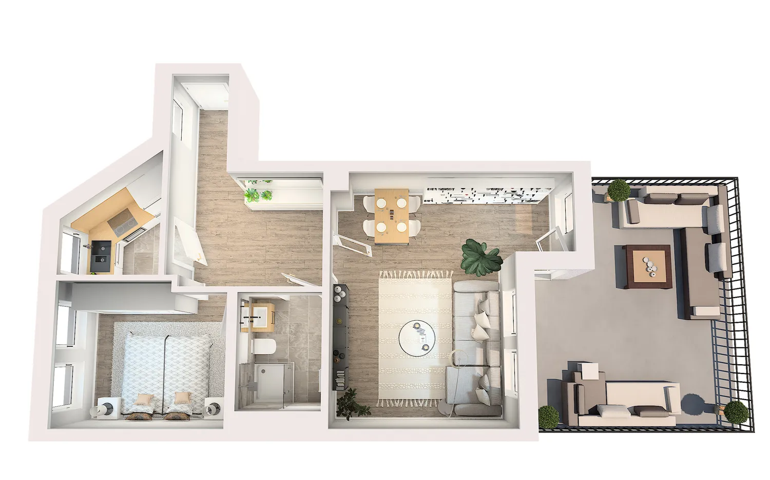 2 room apartment with 82 m² in Dresden – Photo 2