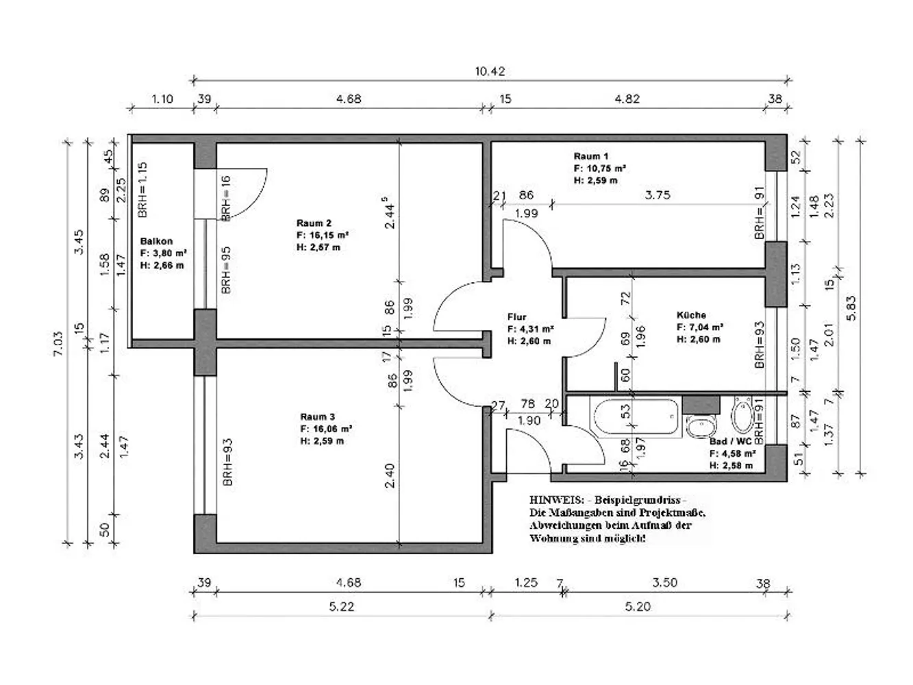3 Zimmer Wohnung mit 61 m² in Halle (Saale) – Bild 7