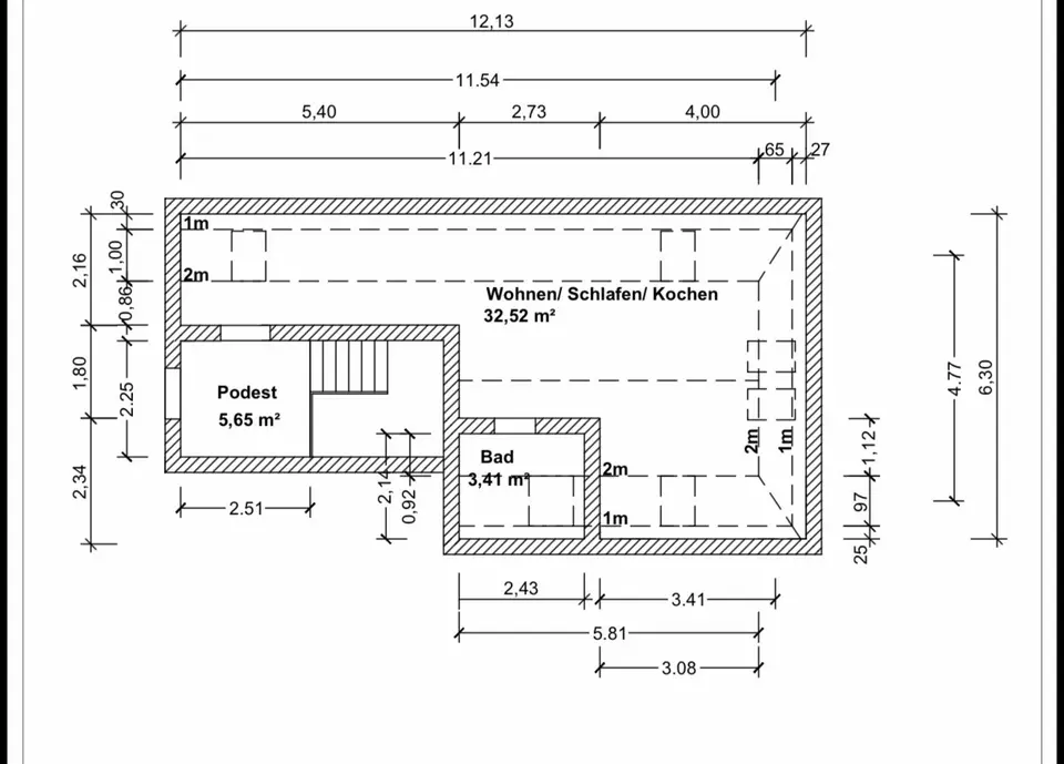 Studio mit 32 m² in Verden (Aller) – Bild 3