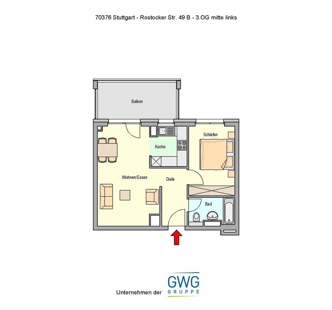 2 Zimmer Wohnung mit 51 m² in Stuttgart – Bild 8