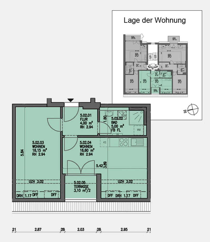 2 Zimmer Wohnung mit 43 m² in Berlin – Bild 2