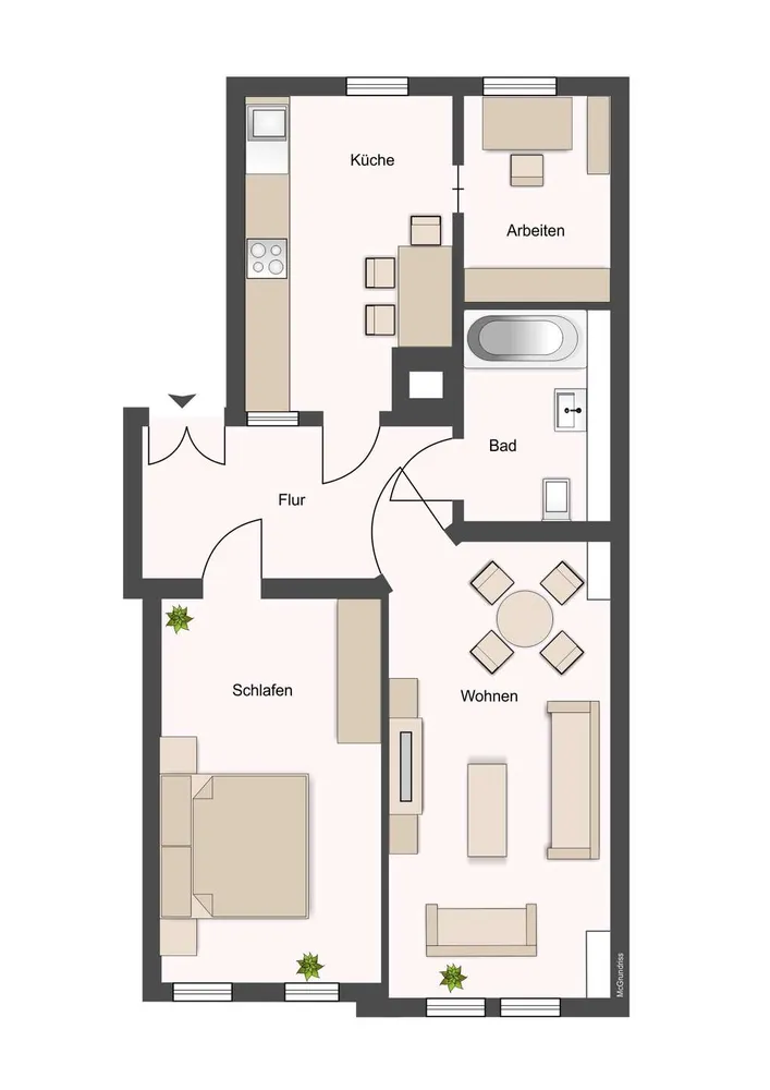 3 Zimmer Wohnung mit 66 m² in Dresden – Bild 9