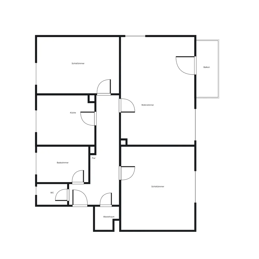3 Zimmer Wohnung mit 78 m² in Augsburg – Bild 2