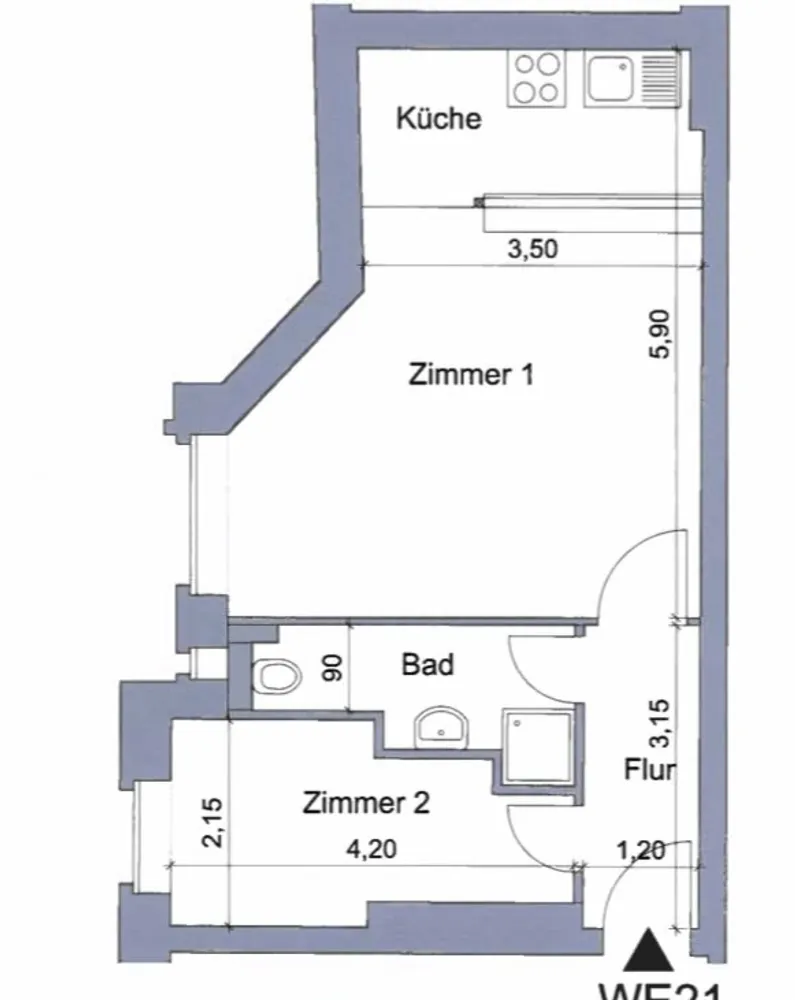 2 Zimmer Wohnung mit 42 m² in Berlin – Bild 9