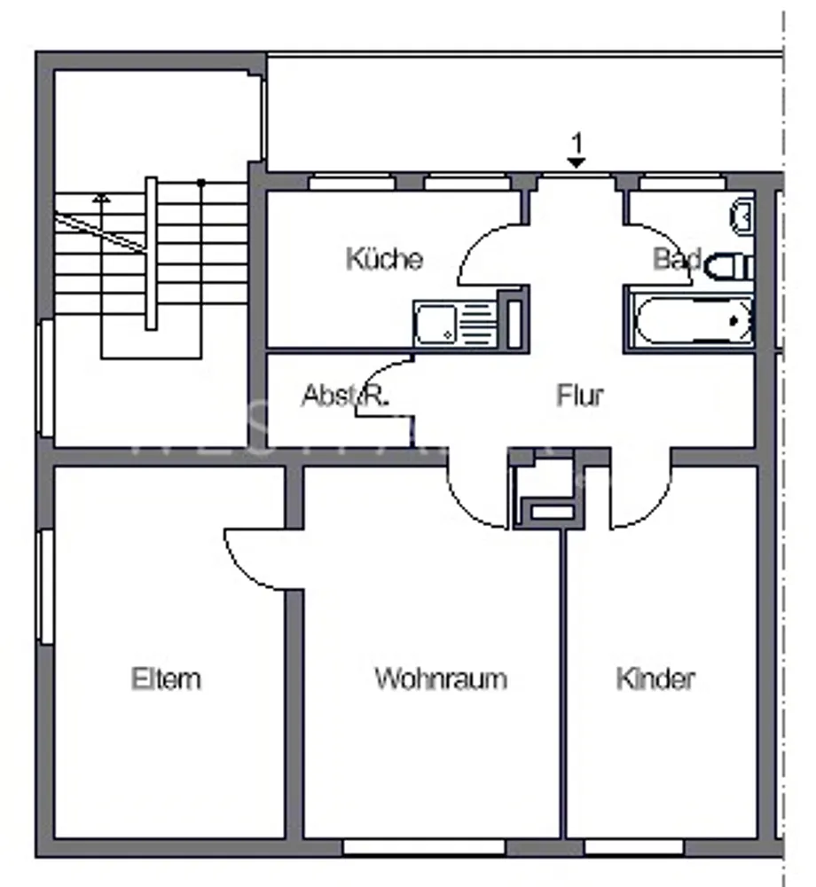 3 Zimmer Wohnung mit 62 m² in Duisburg – Bild 7