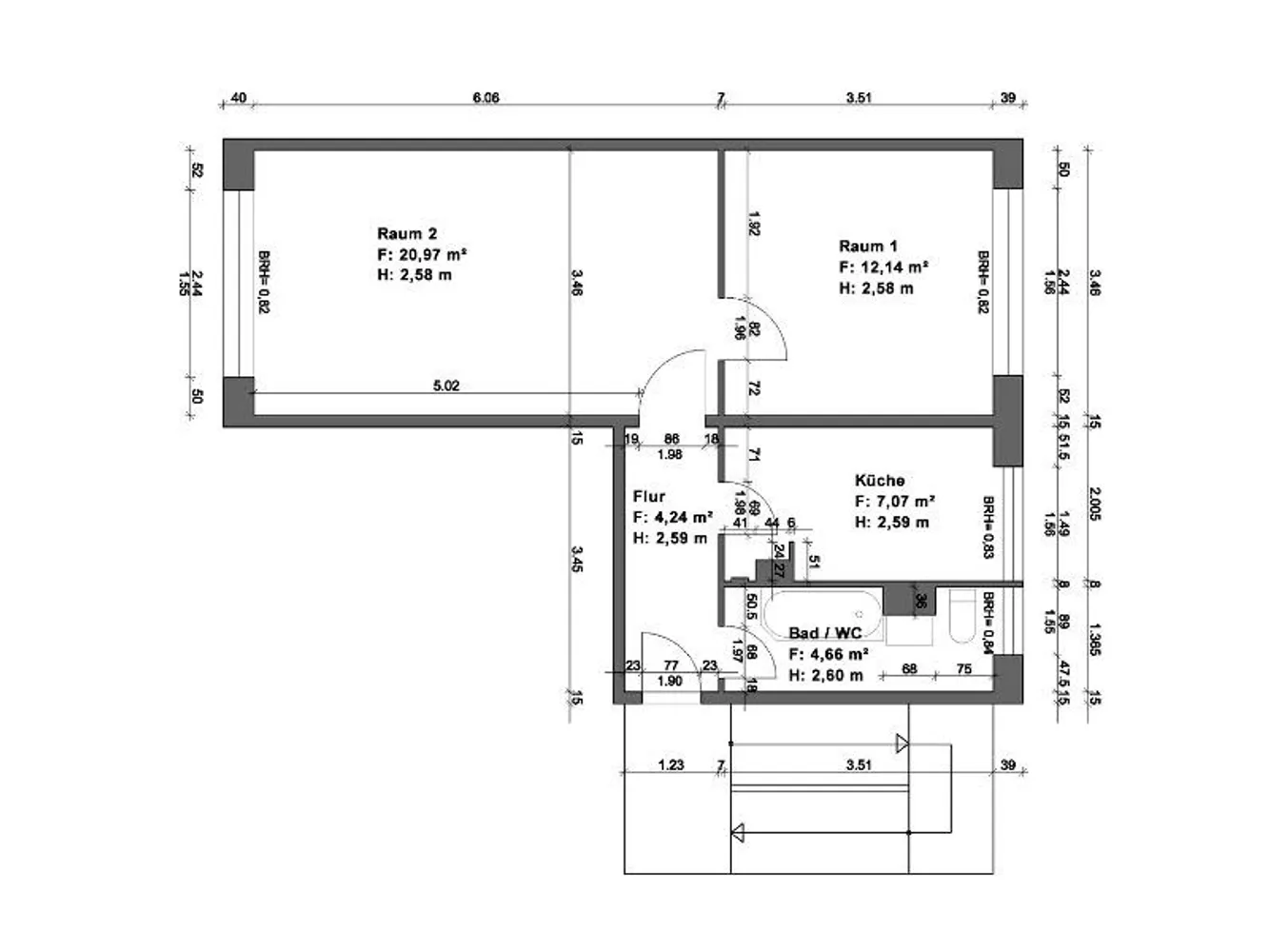 2 Zimmer Wohnung mit 49 m² in Halle (Saale) – Bild 7