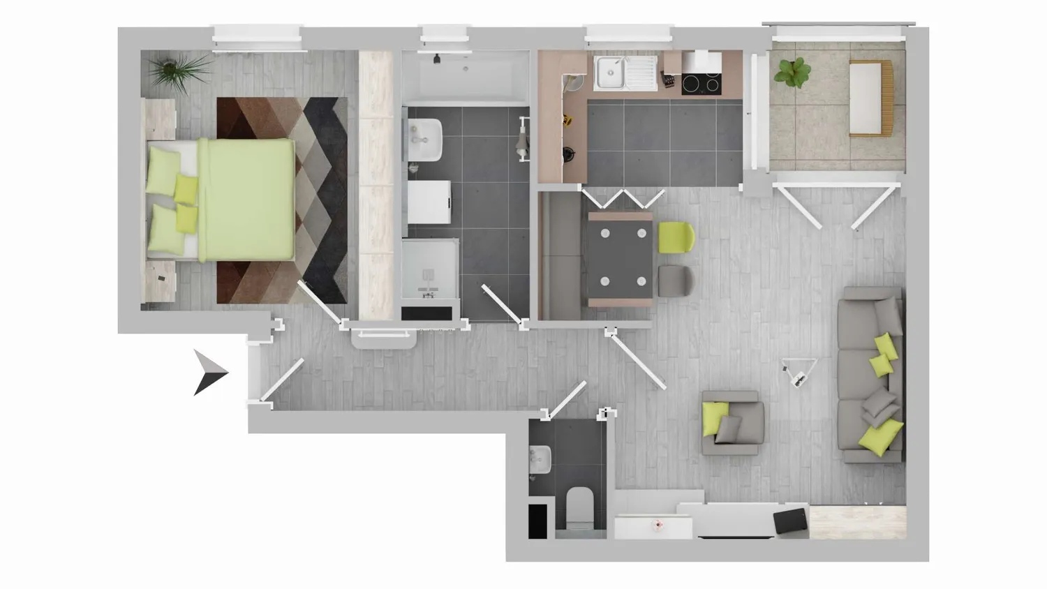2 Zimmer Wohnung mit 50 m² in Pforzheim – Bild 7
