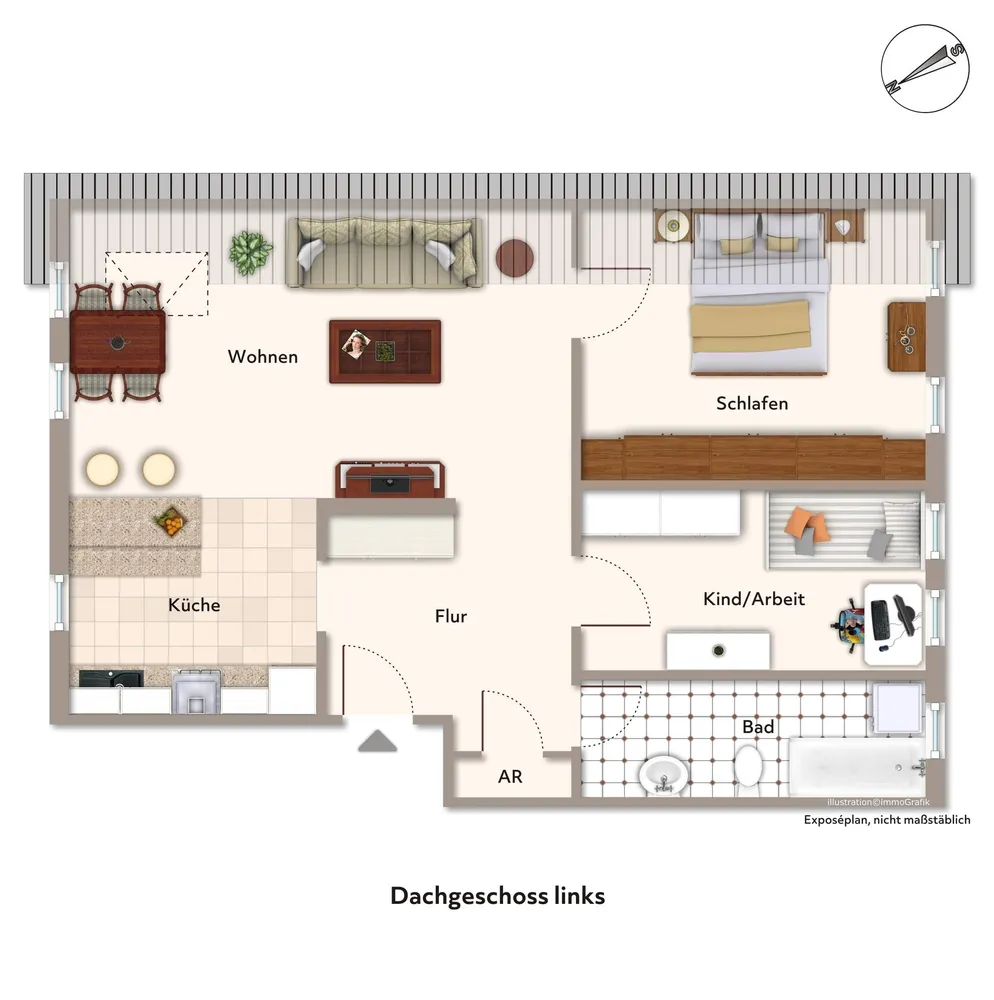 3 room apartment with 70 m² in Stendal – Photo 6