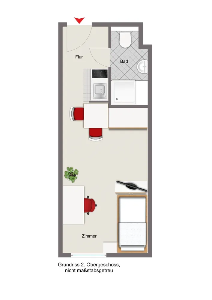 1 Zimmer Wohnung mit 20 m² in Passau – Bild 2