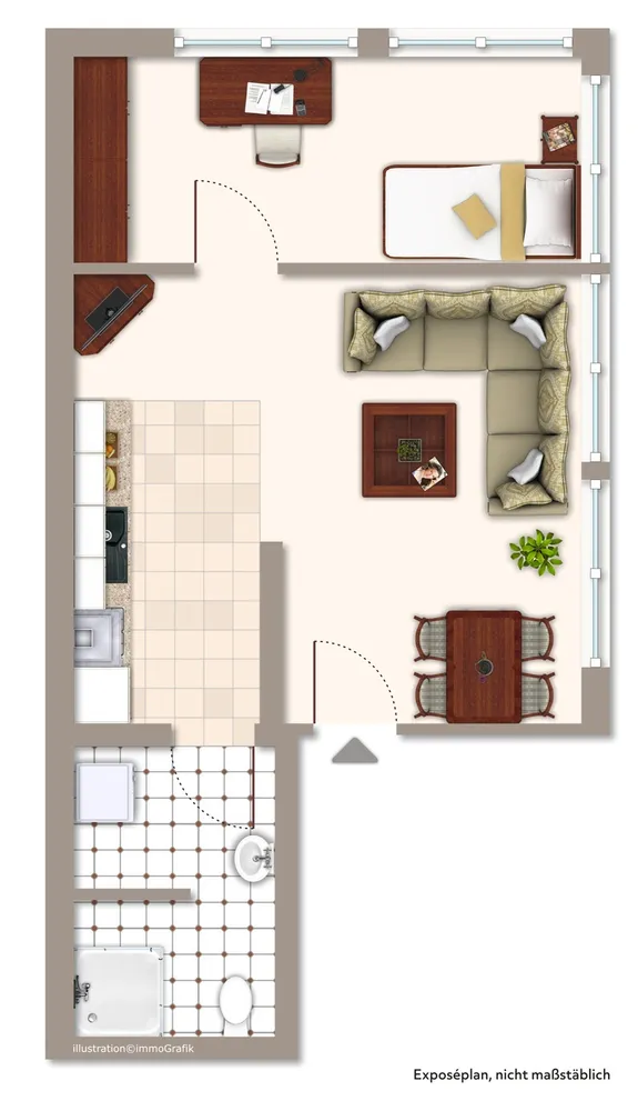 2 room apartment with 43 m² in Biberach an der Riß – Photo 5