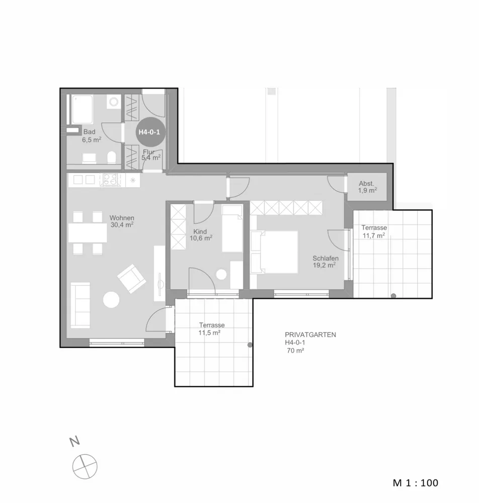 3 Zimmer Wohnung mit 85 m² in Rosenheim – Bild 1