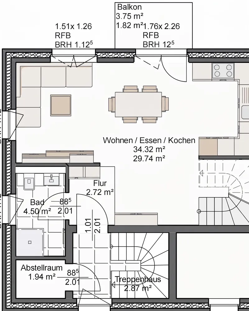 3 room apartment with 80 m² in Hamburg – Photo 2