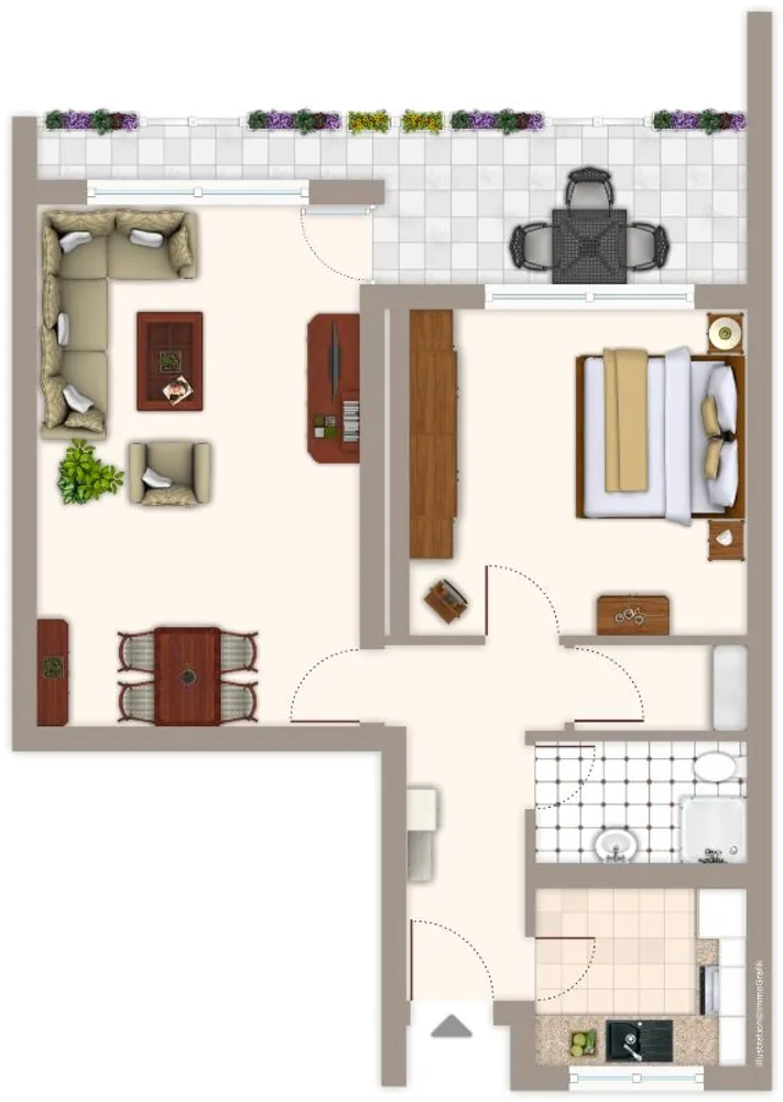 2 Zimmer Wohnung mit 50 m² in Mönchengladbach – Bild 1