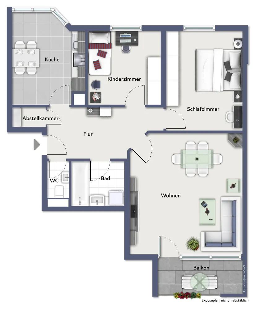 3 Zimmer Wohnung mit 82 m² in Stuttgart – Bild 3