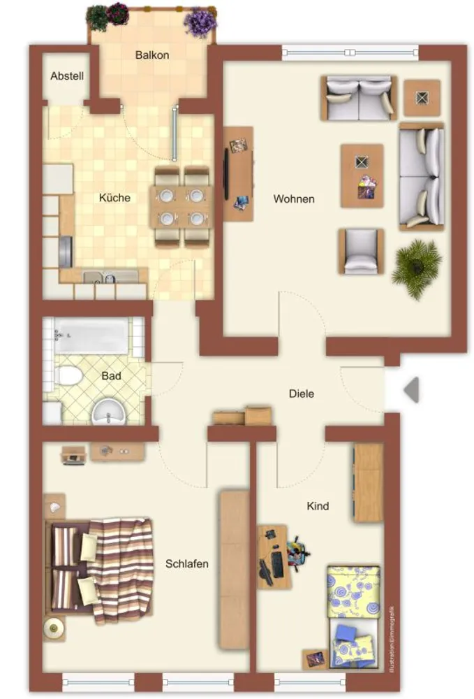 3 Zimmer Wohnung mit 72 m² in Mönchengladbach – Bild 4