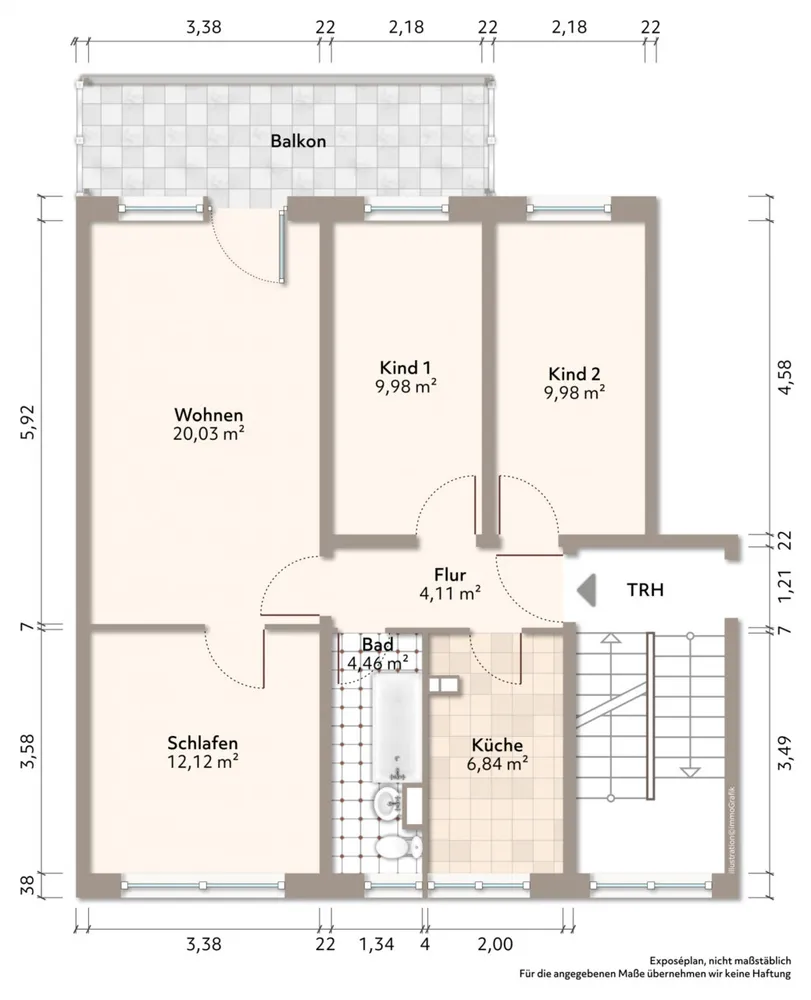 4 Zimmer Wohnung mit 70 m² in Bautzen – Bild 2