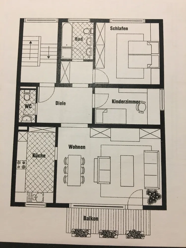 3 Zimmer Wohnung mit 87 m² in Frankfurt am Main – Bild 2