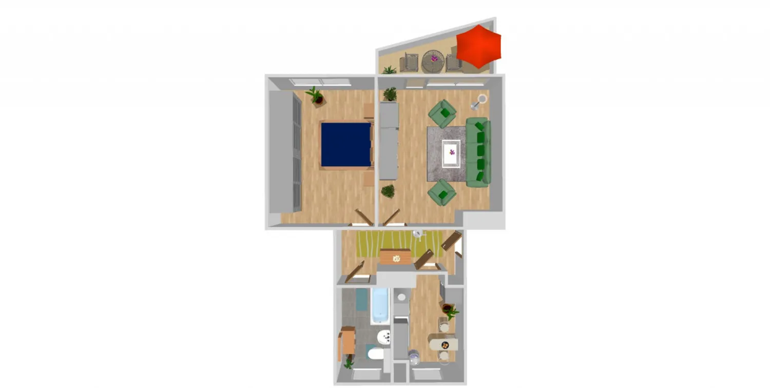 2 Zimmer Wohnung mit 50 m² in Chemnitz – Bild 2