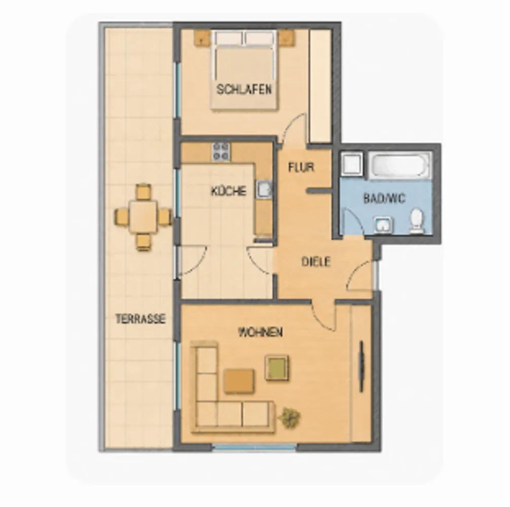 2 room apartment with 61 m² in Augsburg – Photo 9