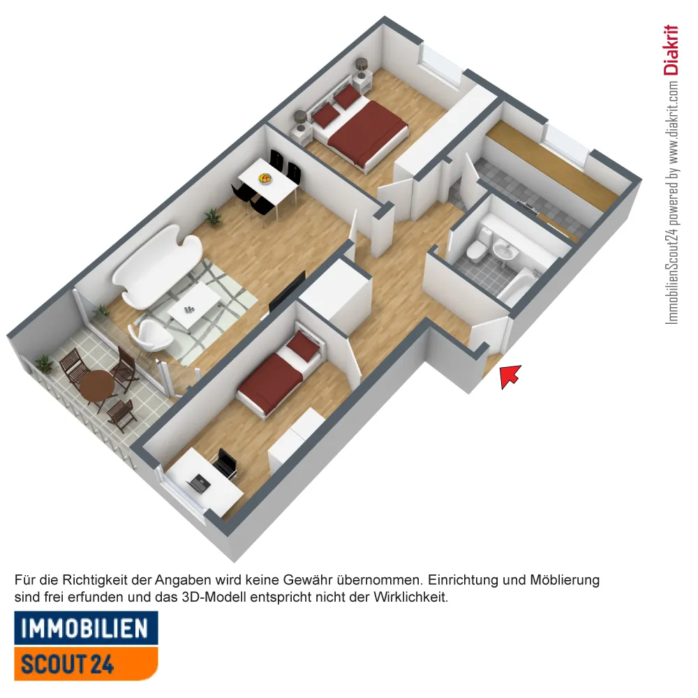 3 room apartment with 68 m² in Monheim am Rhein – Photo 2