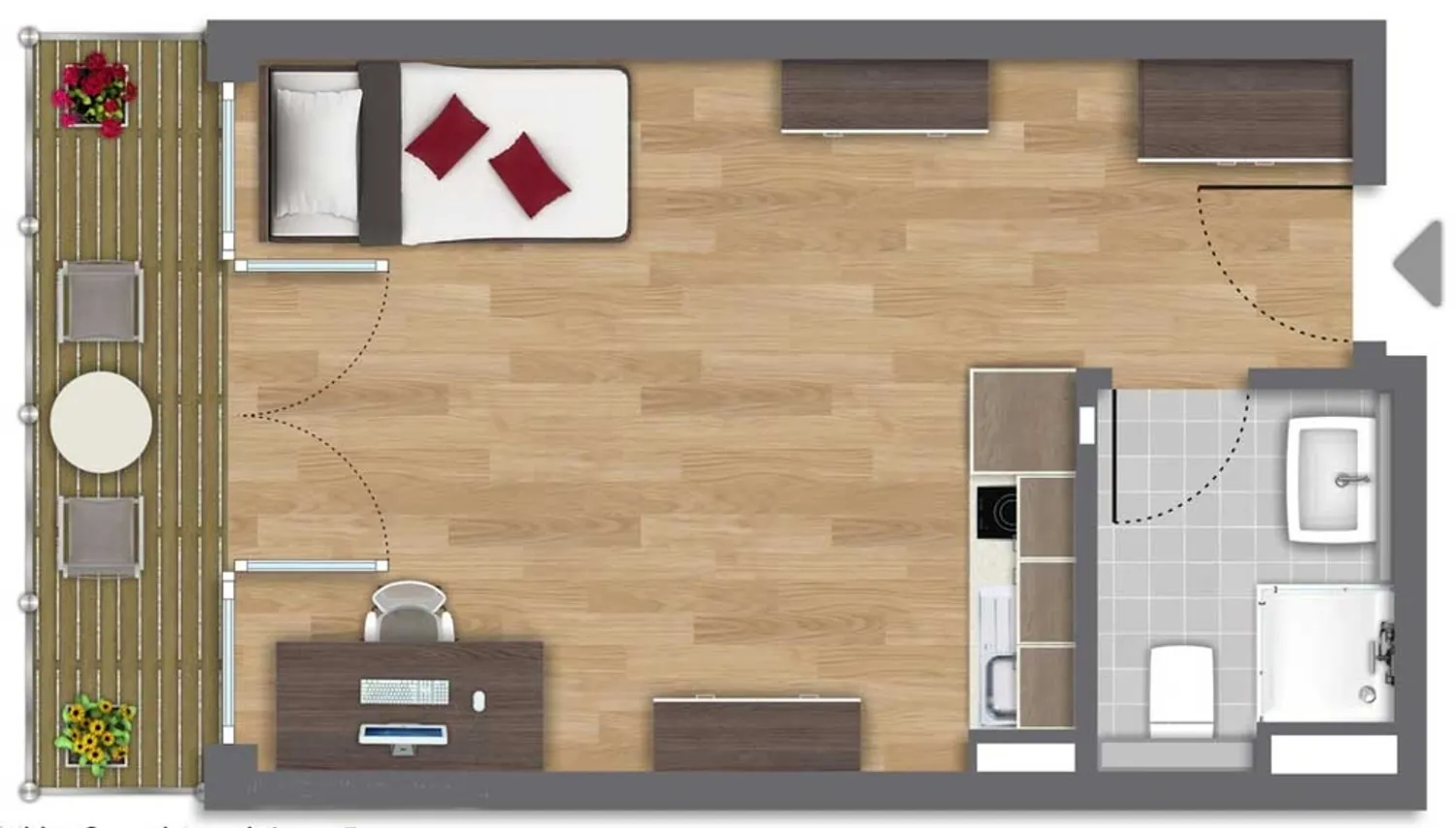 1 Zimmer Wohnung mit 28 m² in München – Bild 7