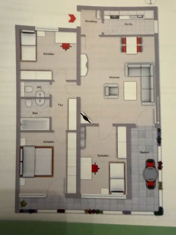 3 Zimmer Wohnung mit 83 m² in Traunstein – Bild 4