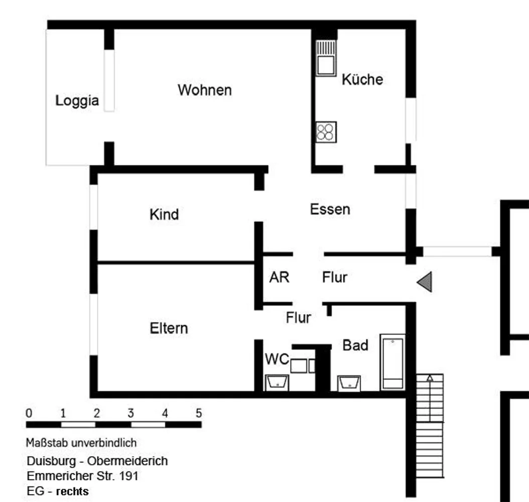 3 Zimmer Wohnung mit 82 m² in Duisburg – Bild 2