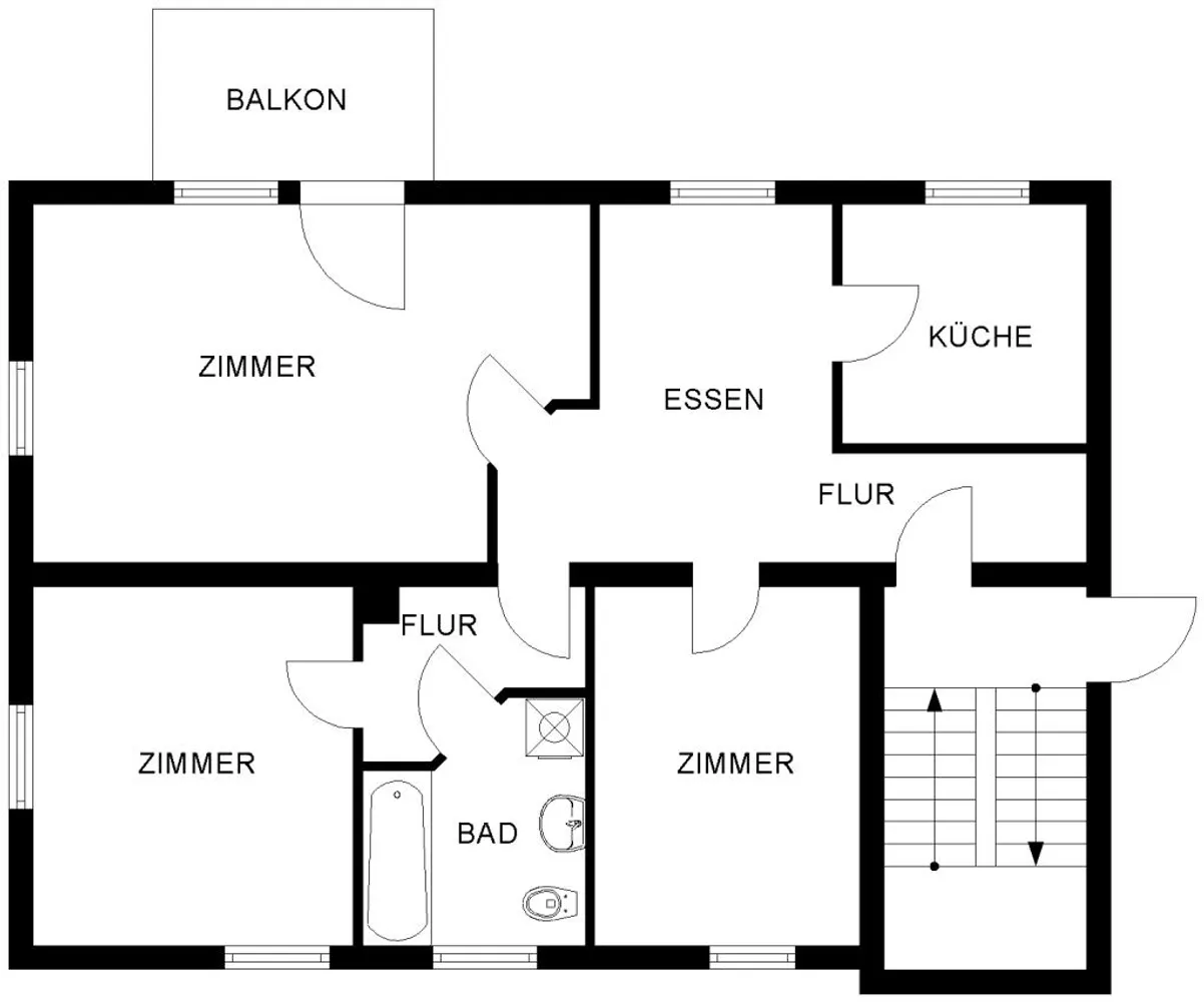3 Zimmer Wohnung mit 75 m² in Bochum – Bild 2