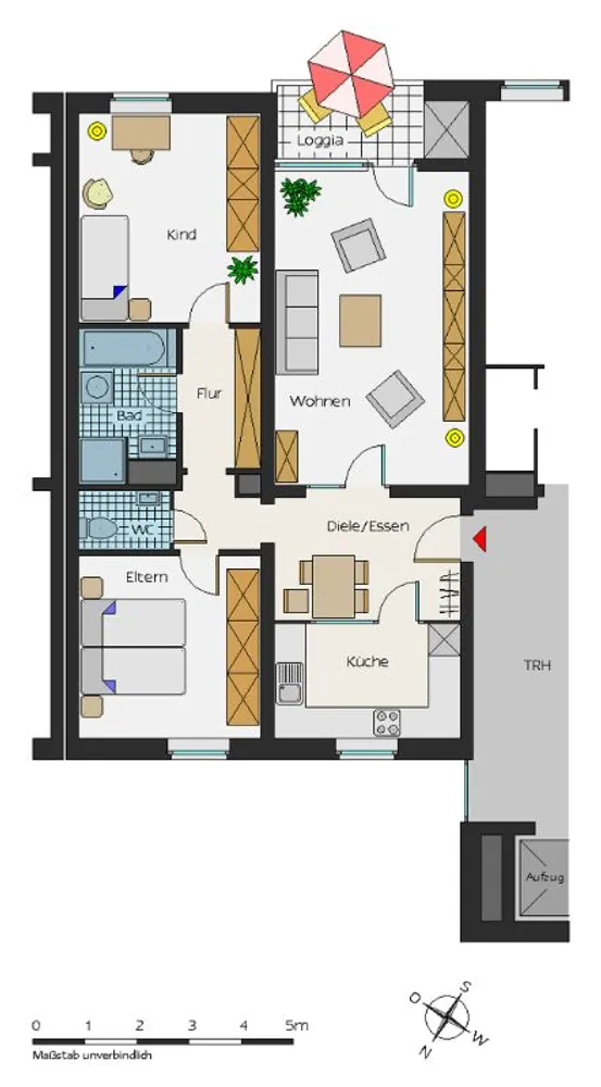 3 Zimmer Wohnung mit 79 m² in Essen – Bild 2
