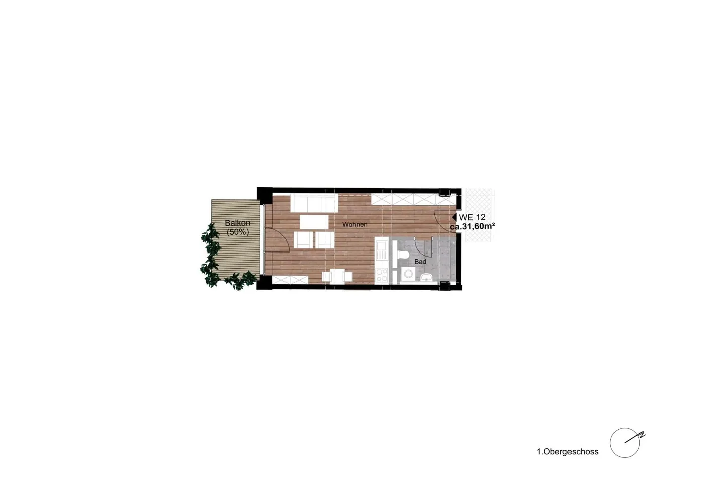 1 Zimmer Wohnung mit 32 m² in Leipzig – Bild 4