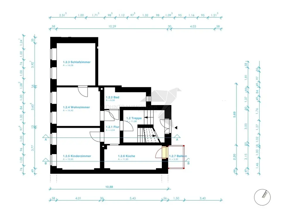 3 Zimmer Wohnung mit 67 m² in Zwickau – Bild 10