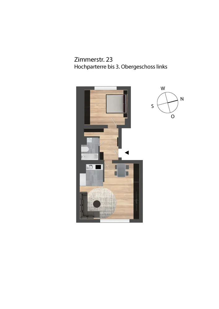 2 Zimmer Wohnung mit 53 m² in Wuppertal – Bild 2