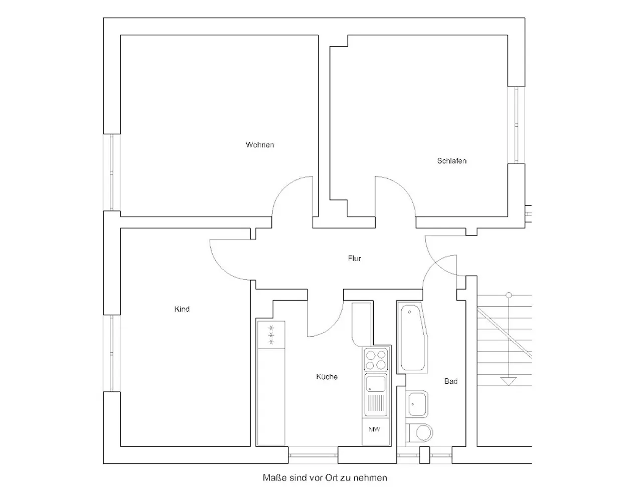 3 Zimmer Wohnung mit 66 m² in Braunschweig – Bild 3
