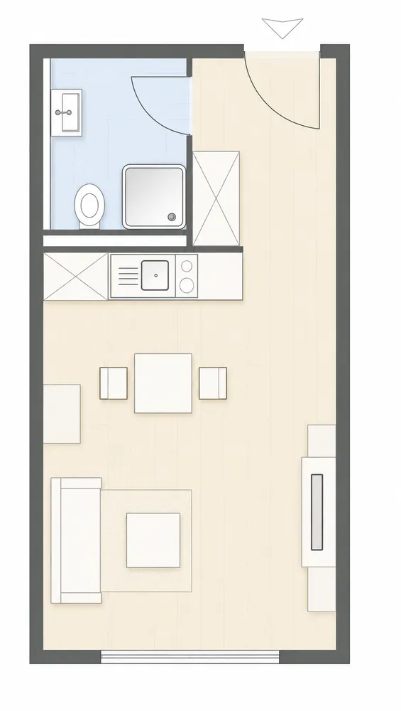 1 Zimmer Wohnung mit 28 m² in Leipzig – Bild 5