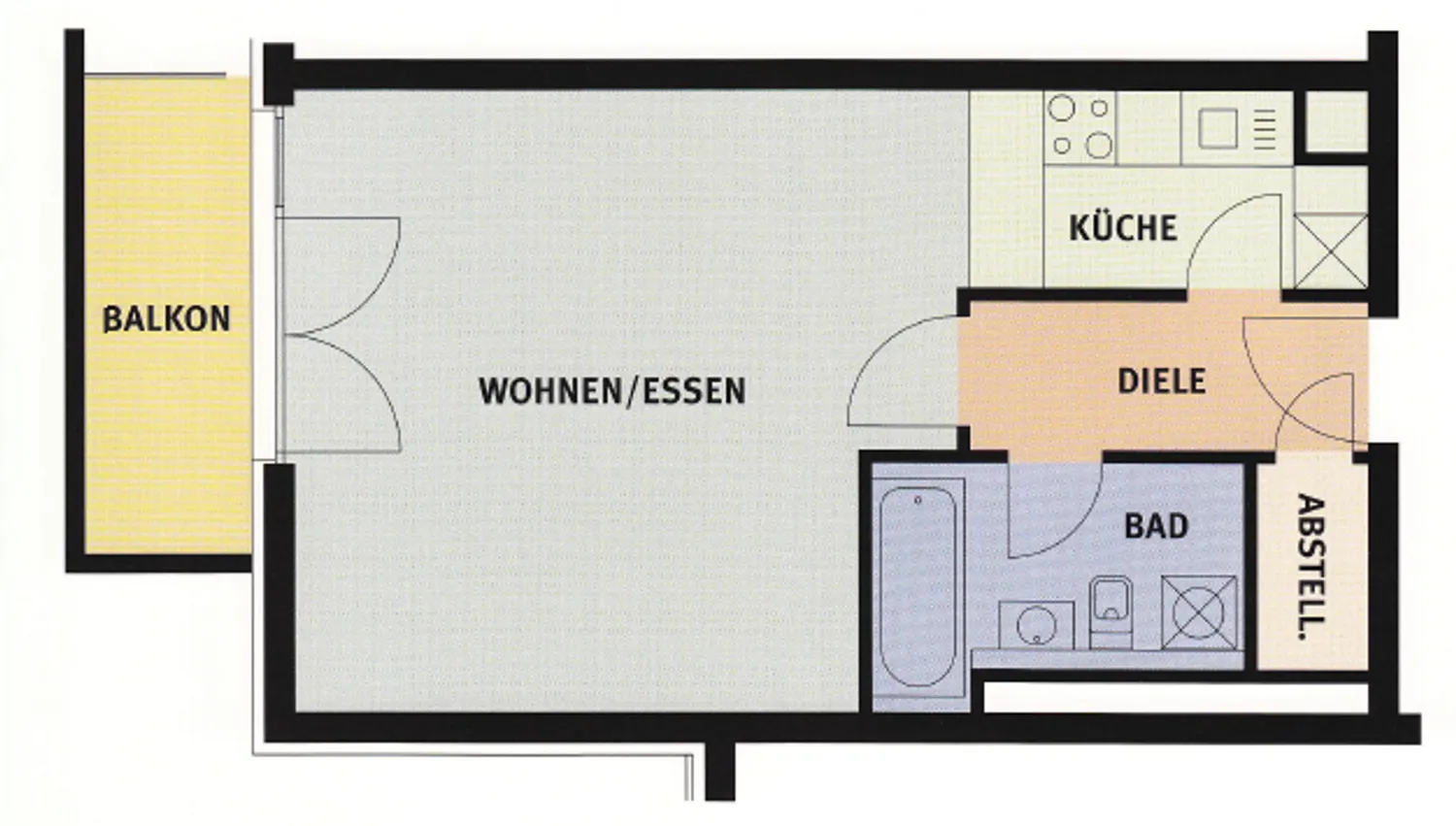 1 Zimmer Wohnung mit 42 m² in Frankfurt am Main – Bild 1